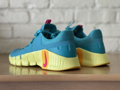 Nike Free Metcon 5 Dusty Cactus Blue Orange Training Shoes  display picture 3