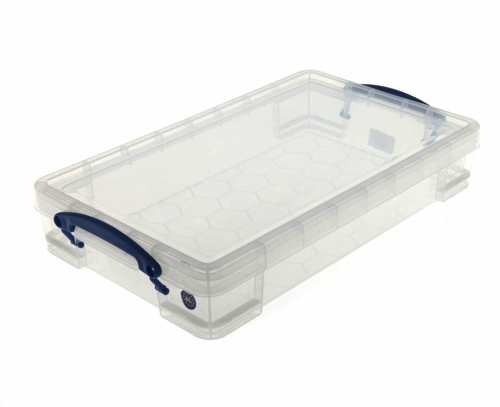 B&Q - 6 Litre  Box 465 X 270 X 85mm Clear Plastic Storage Box - Image 3