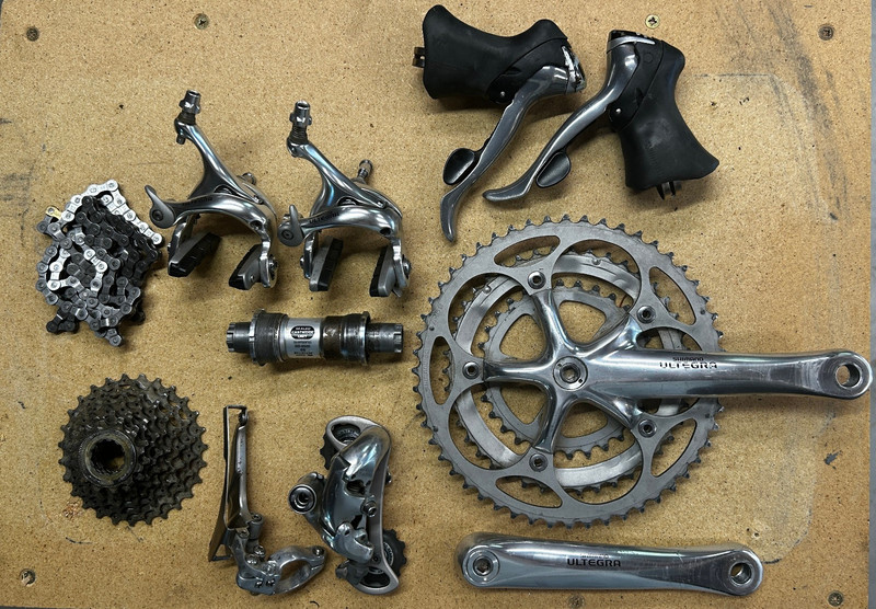 Shimano Ultegra 6500 3 x 9s Groupset Crankset Shifters Derailluers