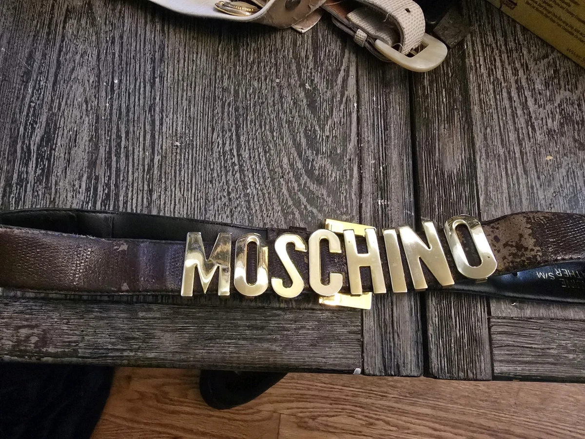 Moschino Leather Gold Belts for Women for sale | eBay