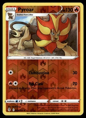 Pyroar 023 Reverse Holo | Pokemon Evolving Skies | englisch | Near Mint