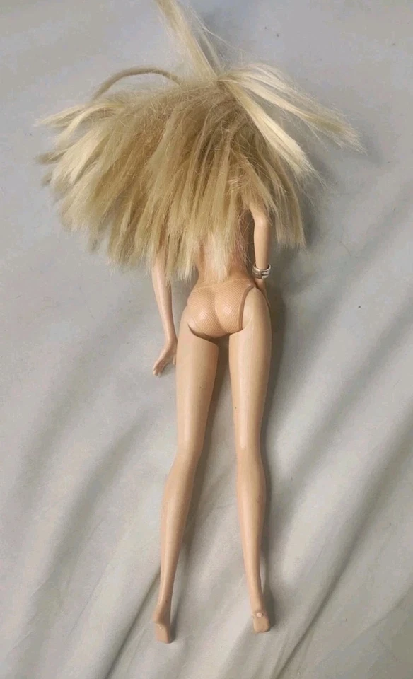 Barbie Fashion Fever años 2000 11,5" muñeca de moda rubia desnuda escala 1/6 ombligo Foto 4 de 4