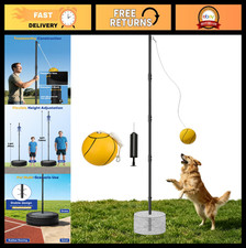 Heavy Duty Portable Tetherball Set with Ball Rope - Outdoor Backyard Fun for K