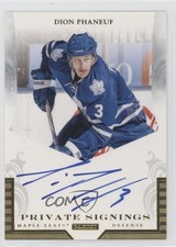 2011-12 Panini Crown Royale Private Signings Dion Phaneuf #DIO Auto 0dk