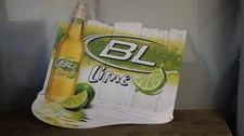 Bud Light Lime BL Beer Metal Advertising Sign 2008 Bar Pub Wall Decor Man Cave