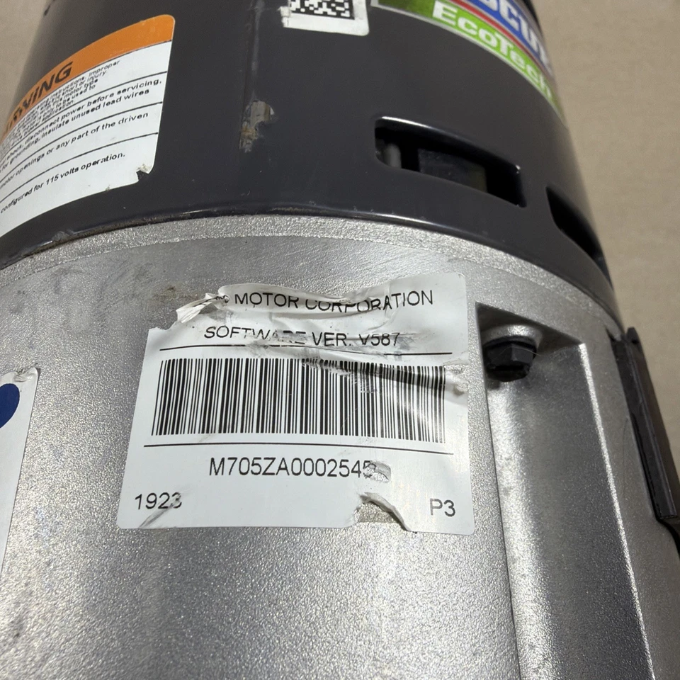 🔥🔥. Motor soplador ECM 1 HP 5552ET (M22) US Motors Rescue EcoTech M55PWTYN-0078 Foto 4 de 4