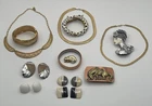 costume jewelry lot vintage volupte speidel fornash bracelet earrings necklace