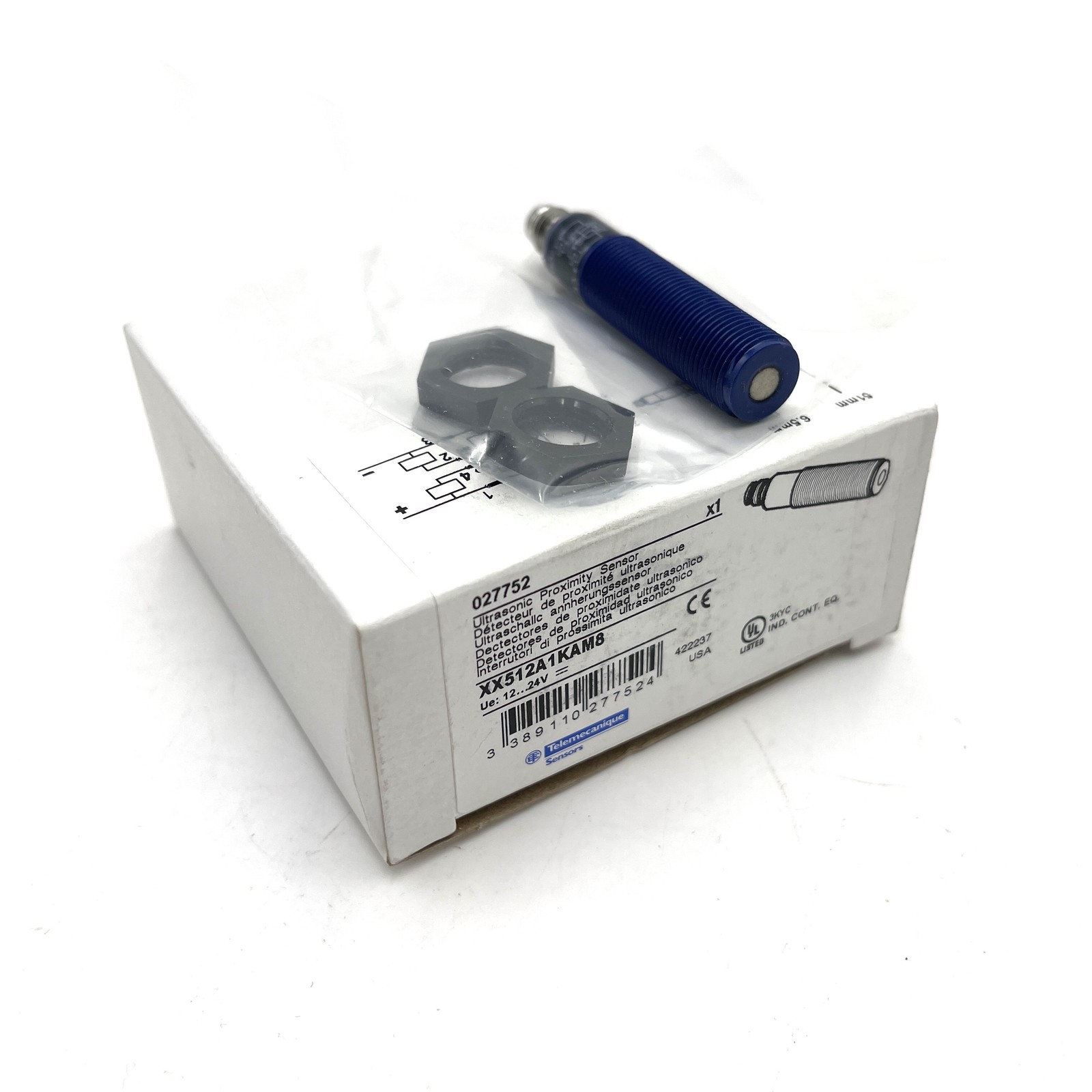 Ultrasonic Proximity Sensor XX512A1KAM8 Telemecanique 55mm 2NO M8 12-24VDC