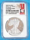 2020-W S$1 Silver Eagle V75 WWII Privy Mark NGC PF69 Ultra Cameo First Releases