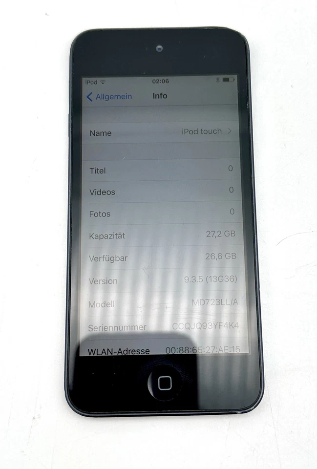 Apple IPod touch 5 Generatiom 32GB Schwarz Model A1421 gebraucht - Bild 4 von 4