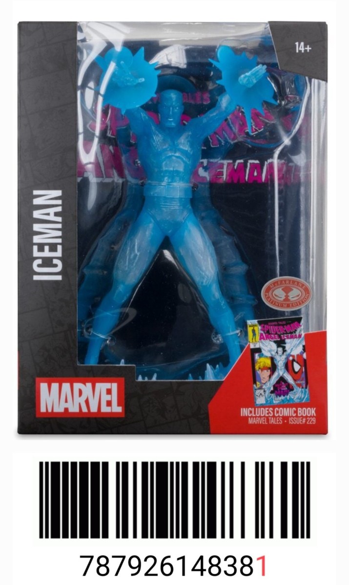 McFarlane Marvel Iceman 1:6 Statue Red Platinum Edition Marvel