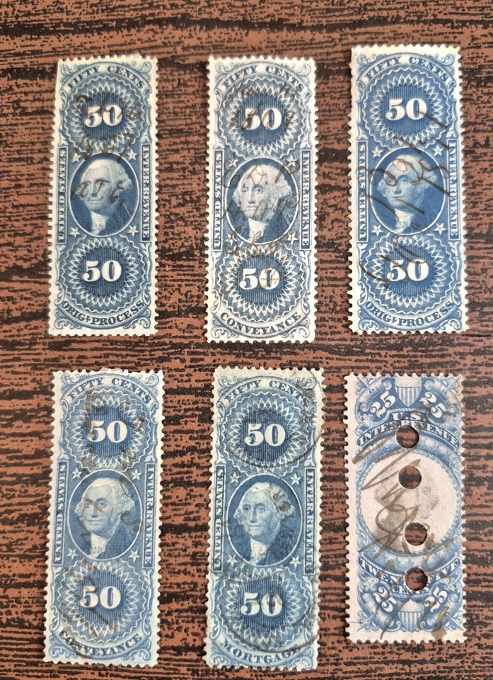 VTG US Stamps Lot Internal Revenue Tax Postage Due Documentary MIX LOT Unchecked - Image 3 of 4