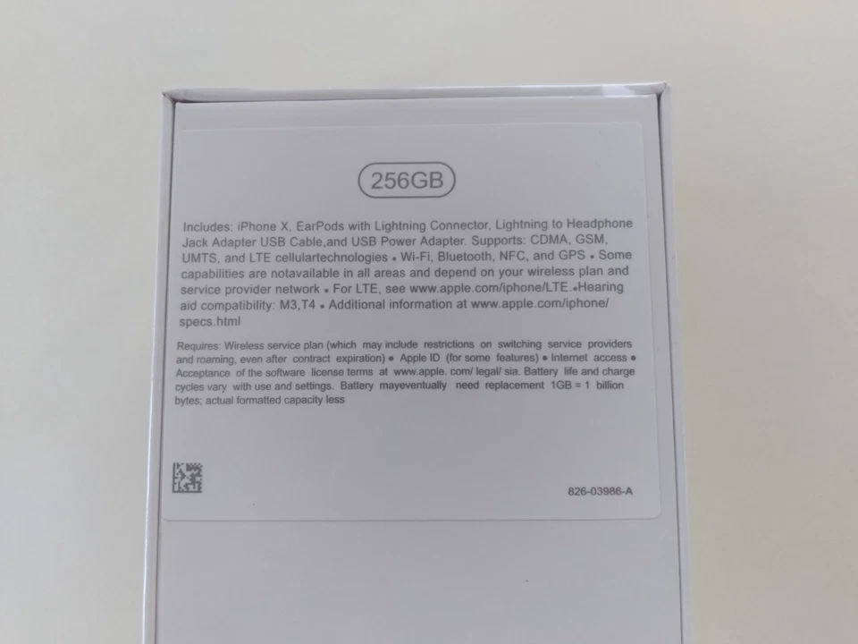 Apple iPhone X 256GB Space Gray (Unlocked) New in Sealed Box - Image 4 of 4