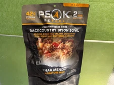 Peak Refuel Backcountry Bison Bowl Chad Mendes Meal | Freeze-Dried | 42g Protein