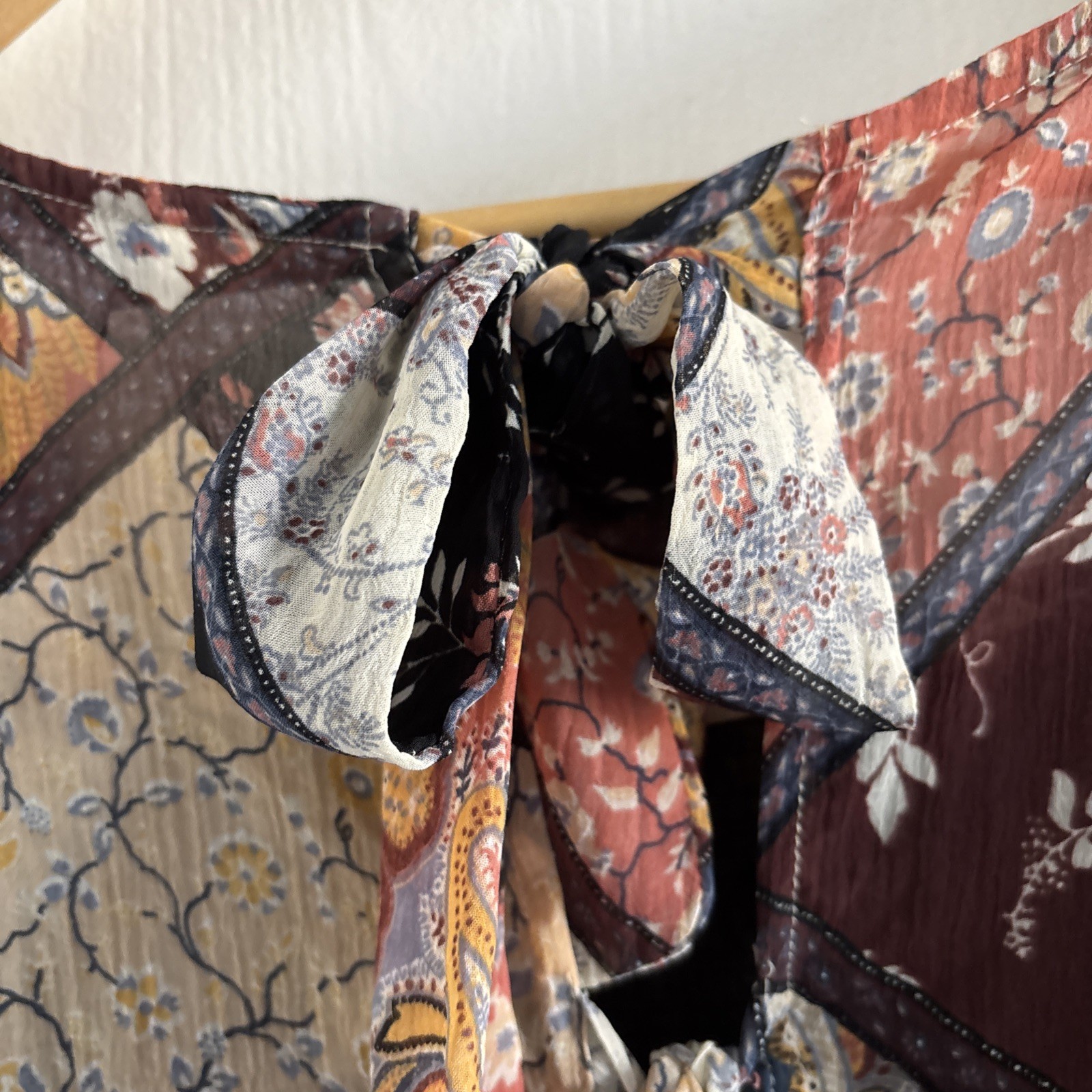 American Eagle Women’s Medium Boho Patchwork Flor… - image 5