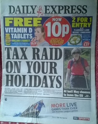 Daily Express 13. August 2016 - Olympische Spiele Rio, Laura Trott & Jason Kenny, Billie P