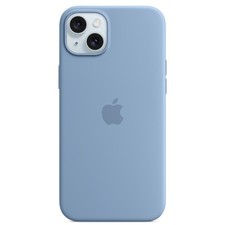 Image of Apple Silicone Case with MagSafe for iPhone 15 Plus Winter Blue MT193ZM/A