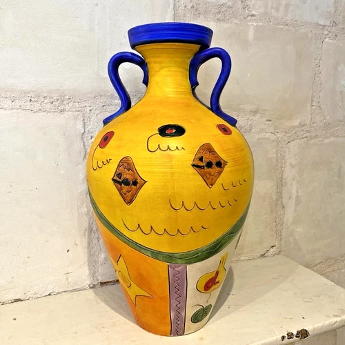 ✅Amphora Art Deco House Vase Signed to Identify Antique Handcrafted Vintage