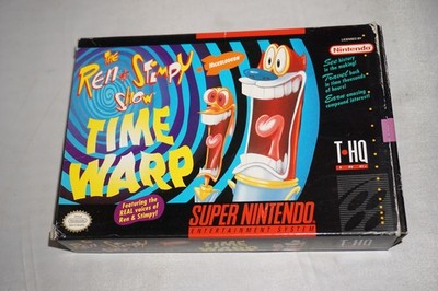 Ren & Stimpy Time Warp (Super Nintendo SNES) with Box No Manual