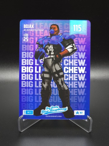 BoJax Bo Jackson Battle Arena Big League Chew Alt Blue Football NSCC SP #BLC-3