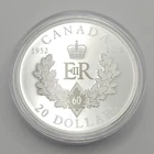 2012 Canada $20 1oz .9999 Silver Proof Coin Round: The Queen's Diamond Jubilee