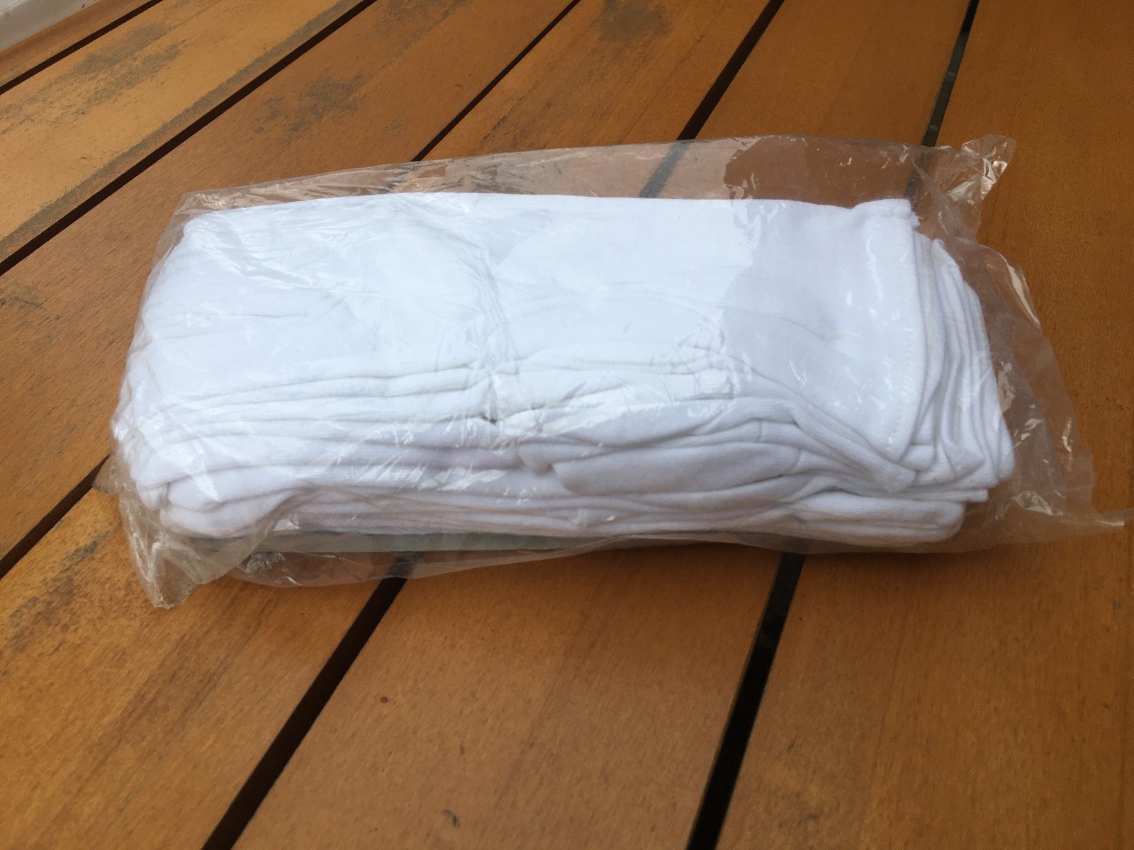 10 Paar Baumwollhandschuhe weiß, Trikot, Baumwollmontagehandschuhe, Gr. L