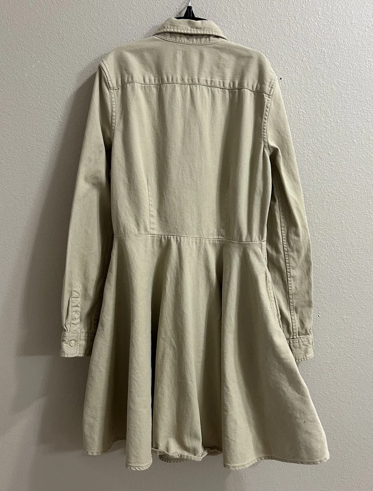 Vestido Uniforme Ralph Lauren Niñas Talla 16 Caqui Preppy Academia Plisado Manga Larga Foto 2 de 4