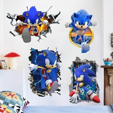 SONIC Decal Removable WALL STICKER Home Decor Art Game Mural Room Decoration Kid