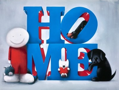 Home Sweet Home von Doug Hyde. Signiert, nummeriert, nur montiert. Mit COA