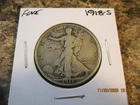 1918-S WALKING LIBERTY SILVER HALF DOLLAR FINE     77