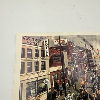 OUTLAW MOTORCYCLE PARADE Ed Roth Vintage Biker Art Poster Original