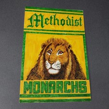 Methodist Monarchs North Carolina 4x6 Scrapbook Art Artwork