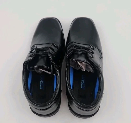 Josmo Basic Casual Boys Dress Shoes Oxford Black Big Kid Size 3 Wedding - Picture 4 of 5