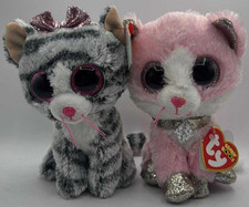 2PC Ty Beanie Boos Plush Set  Kiki  Fiona  FAST SHIPPING  NEW WITH TAGS