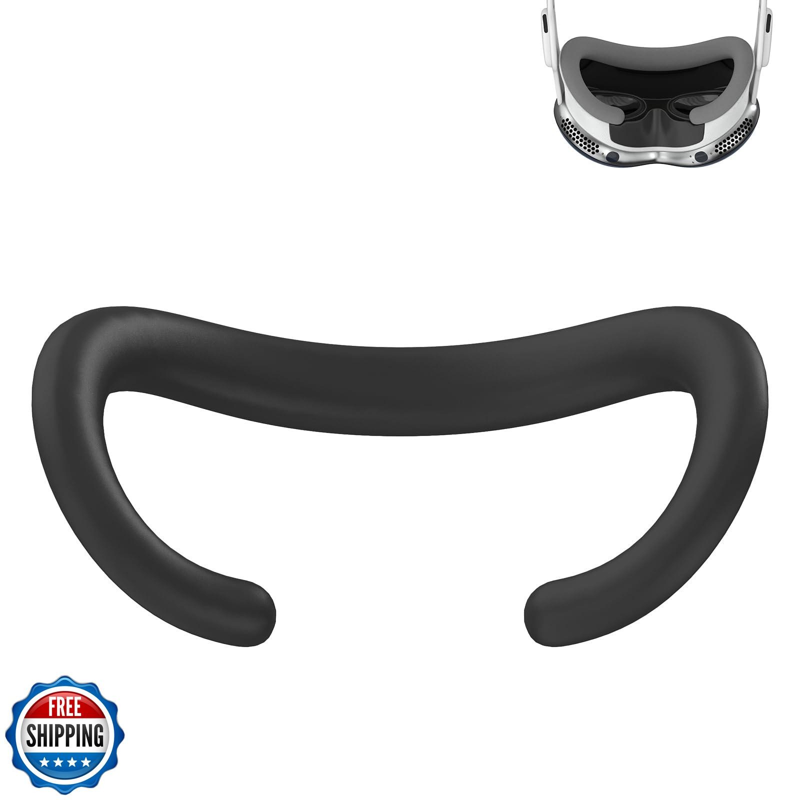 Geekria Silicone Face Pad Cover Compatible with Apple Vision Pro, Washable An