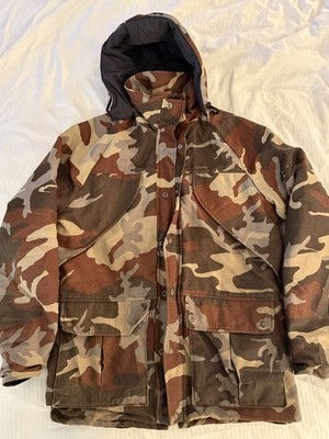 Vtg Cabelas Camo Hunting Jacket GoreTex Thinsulate Mens Med Winter