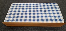 Image of Oak Coloured Real Wood Trundle Guest Bed With Sprung Mattress