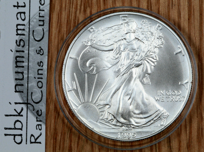 1995 Silver American Eagle $1 - BU - Brilliant Uncirculated - In