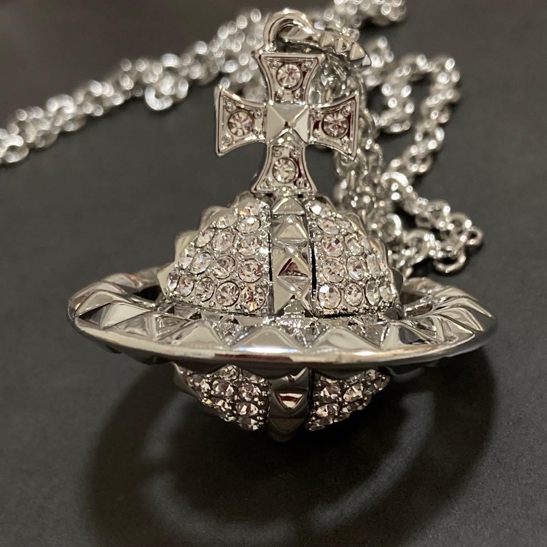 Vivienne Westwood Necklace Mayfair Orb Silver C:80cm T:4.2cm w