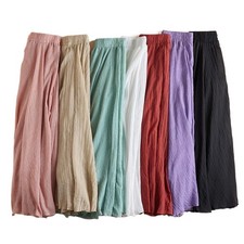 Women Flowy A-Line Skirt Elastic Waist Pleated Skirt Casual Lightweight Summer