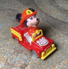 Vintage Diecast Toy WALT DISNEY PRODUCTIONS MICKEY MOUSE FIRE TRUCK PD-2
