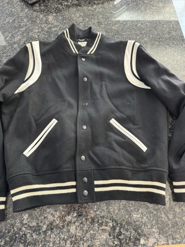 SAINT LAURENT (YSL) Giacca bomber Saint Laurent Paris RARA OG FW 2013 di Hedi Slimane taglia 50