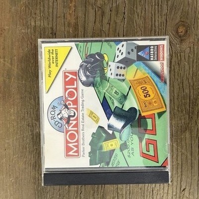 Monopoly PC Cd-rom Video Game Hasbro Interactive Parker Brothers Windows 1996