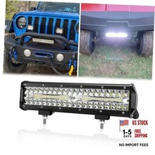 12" Led Light Bar IP67 Waterproof Triple Rows Spot Flood Combo Beam Fog