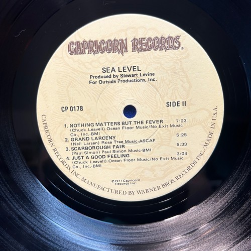 Lot 2 Sea Level 1977 CP 0178, CPN 0198 Vinyl Record LP Album NM/NM - Foto 9 di 15