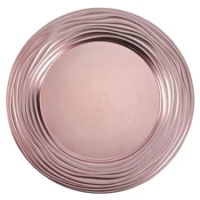 13 Inch Round Charger Plates Set of 6 Dinner Chargers Bulk Wedding Pink