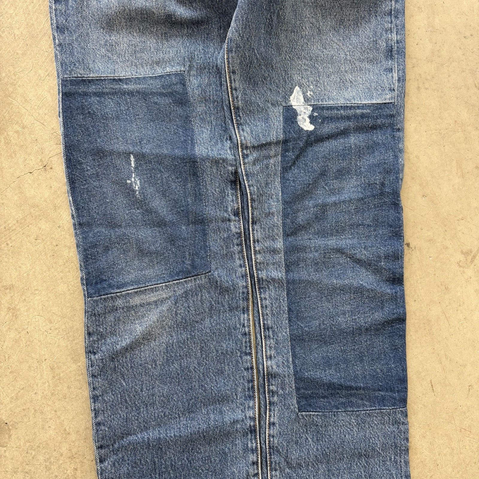 Levi’s 501 Big E Button Fly Patchwork Grunge Dist… - image 2