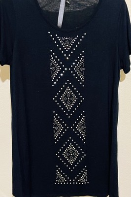 EllumiNation Women's Sequin-Embellished Tunic, Size L