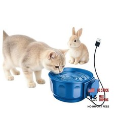 Heated Water Bowl for Cats Indoor, 0.6 L, Thermal Water/Food, Hanging Blue