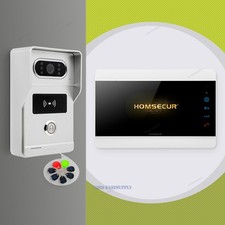 HOMSECUR Video Door Phone Intercom Doorbell Night Vision RFID Keyfobs Card Acces